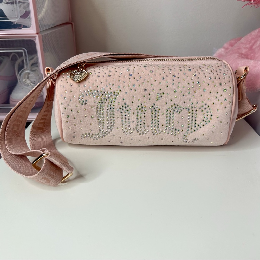 Juicy Couture Let It Shine Roll Bag Pink Clay.